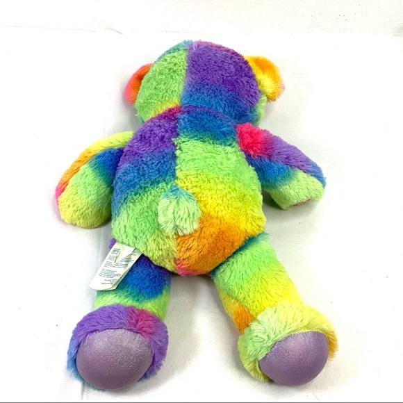 Build a Bear Workshop, Rainbow Teddy Bear Plush. - Picture 5 of 10